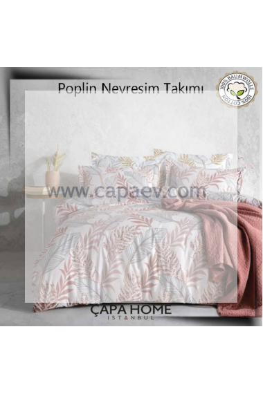 Çapa Home Poplin Nevresim Takımı %100 pamuk